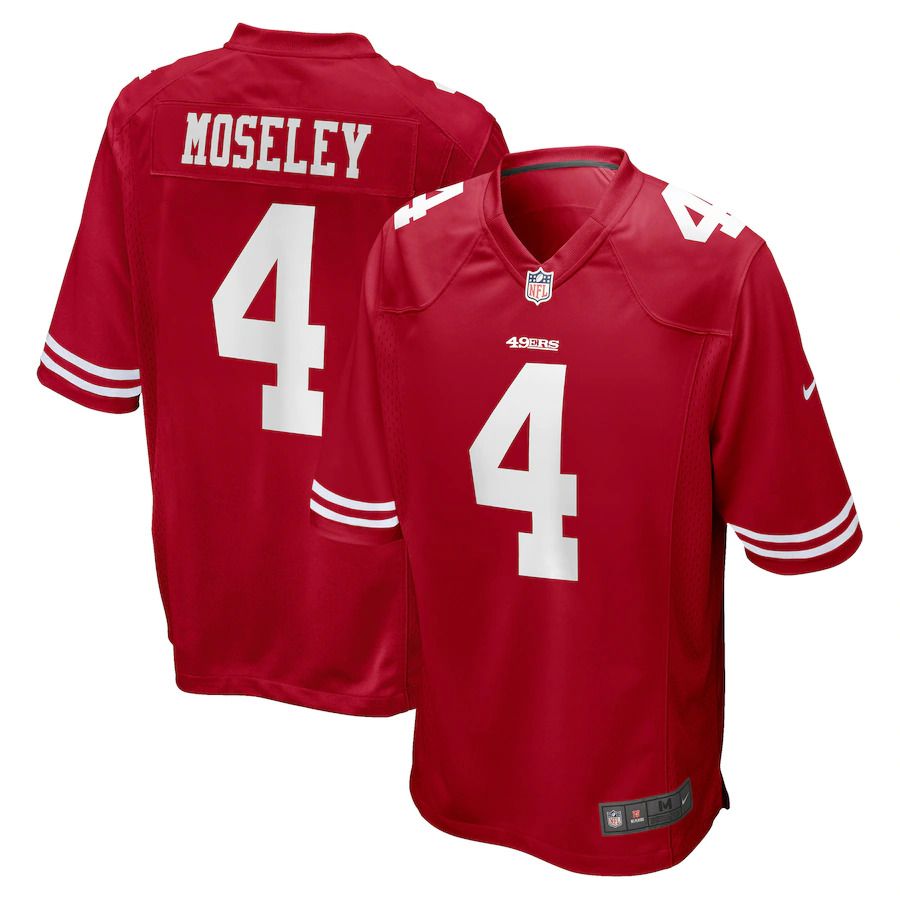 Men San Francisco 49ers #4 Emmanuel Moseley Nike Scarlet Game Player NFL Jersey->san francisco 49ers->NFL Jersey